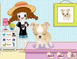 Girl & Her Puppy
